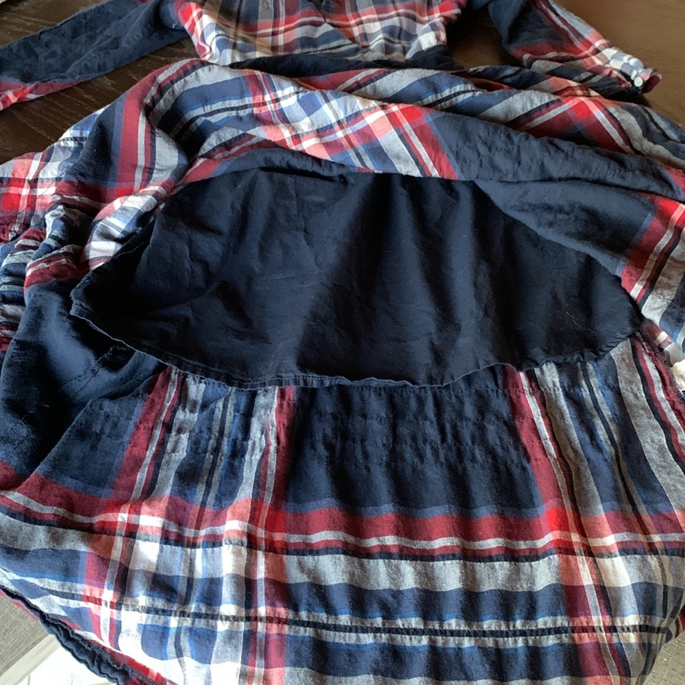 Anthropologie womens long dress size XS Isabella Sinclair tartan boho preppy - Picture 12 of 13